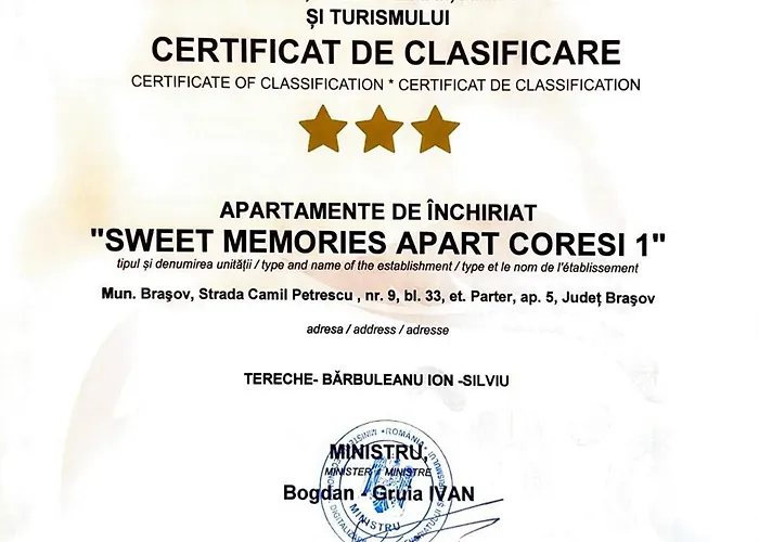 Lejlighed Sweet Memories Coresi 1 *